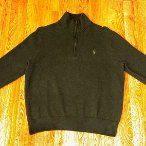 Polo Ralph Lauren 1/4 Zip Mock Neck Knit Sweater Green Men's XL Long Sleeve